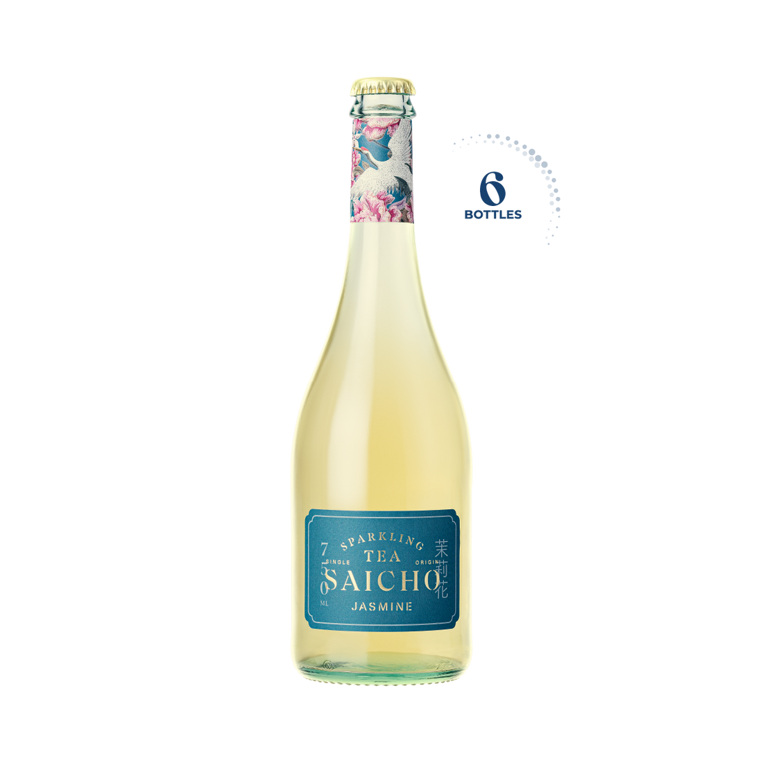 Saicho Jasmine Sparkling Tea, 6x750ml