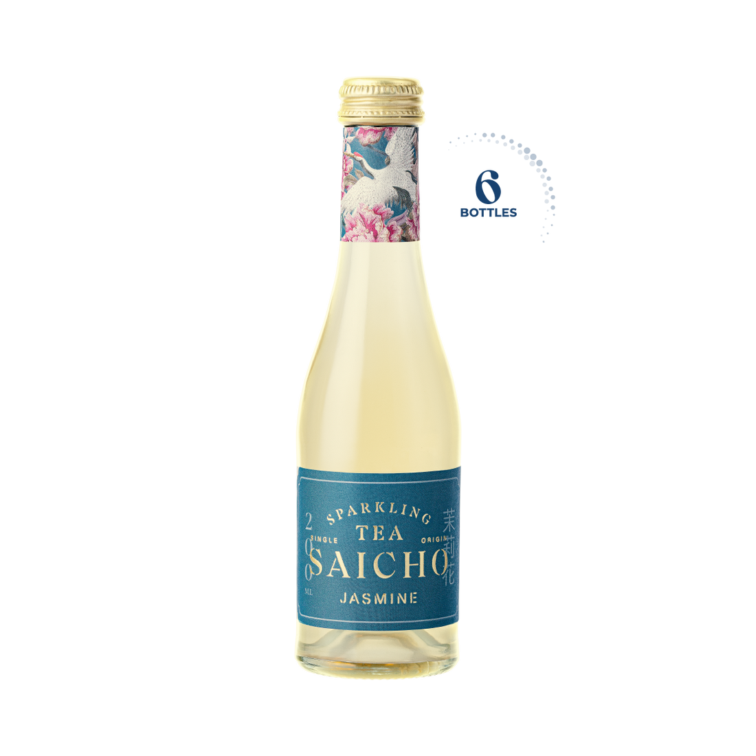 Saicho Jasmine Sparkling Tea, 6x200ml