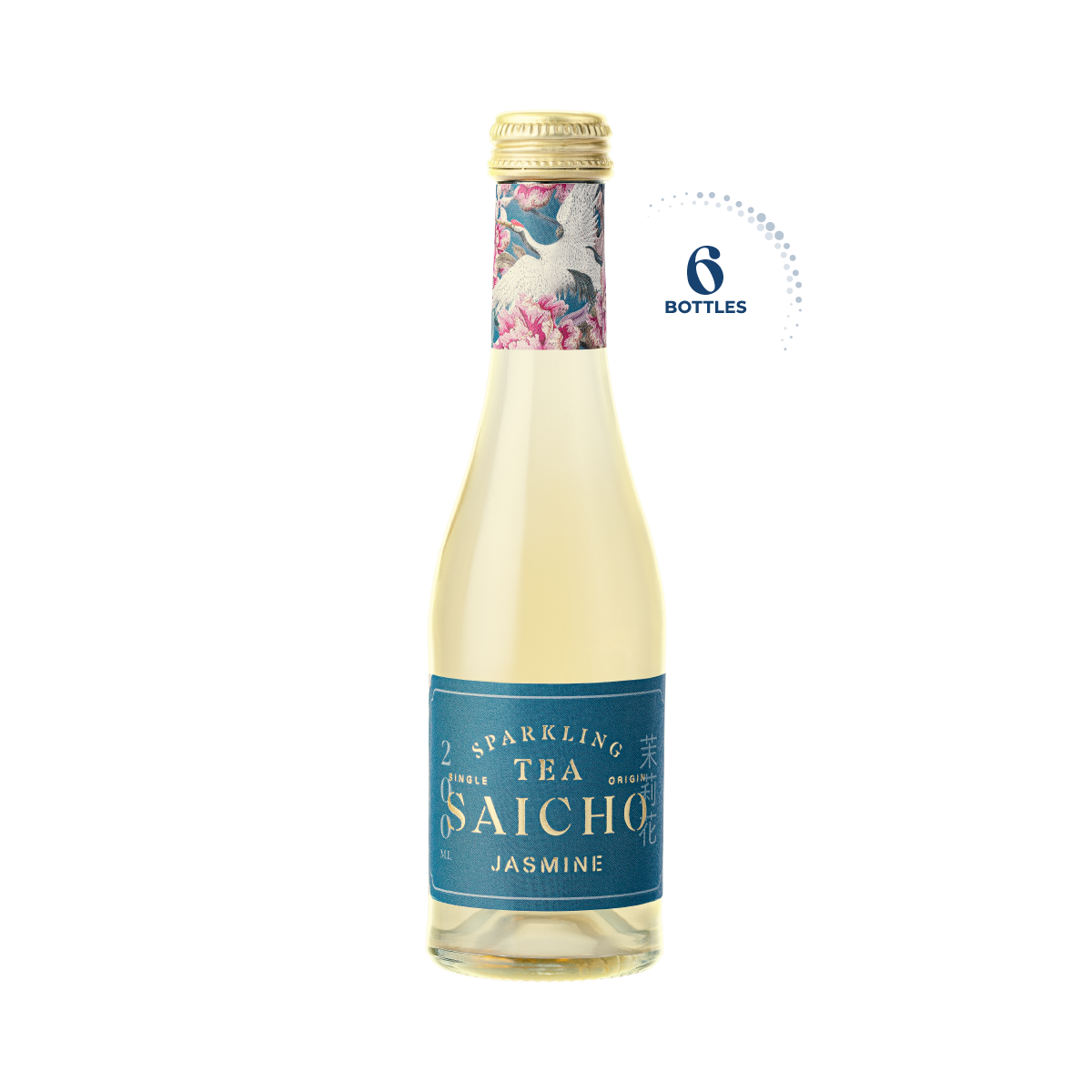 Saicho Jasmine Sparkling Tea, 6x200ml