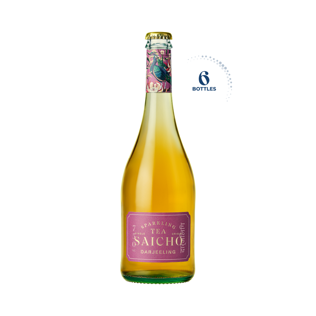 Saicho Darjeeling Sparkling Tea, 6x750ml