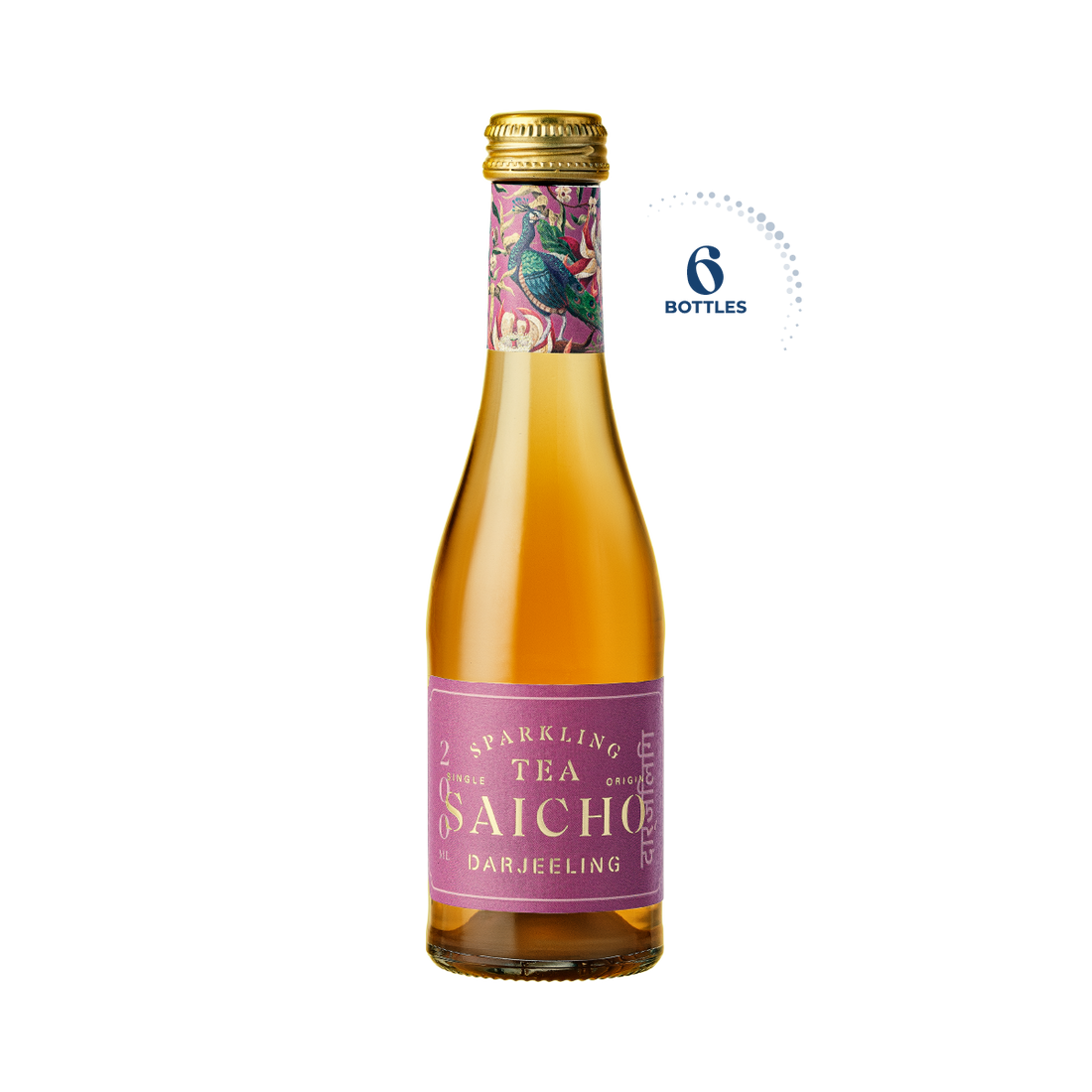 Saicho Darjeeling Sparkling Tea, 6x200ml