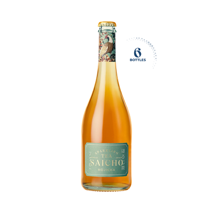 Saicho Hojicha Sparkling Tea, 6x750ml
