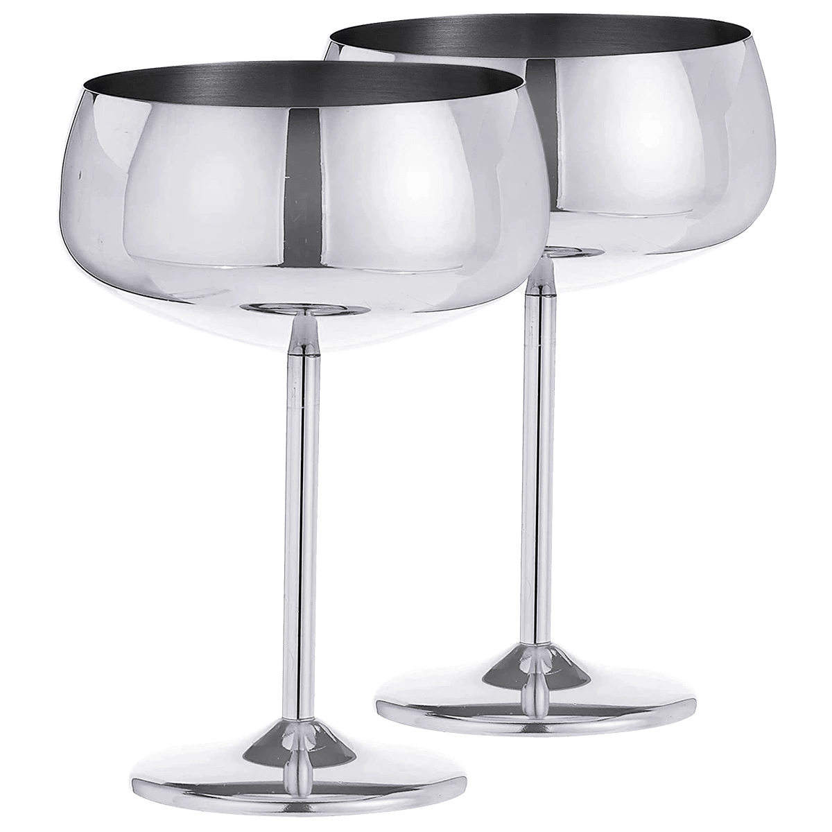 Silver wine deals glasses