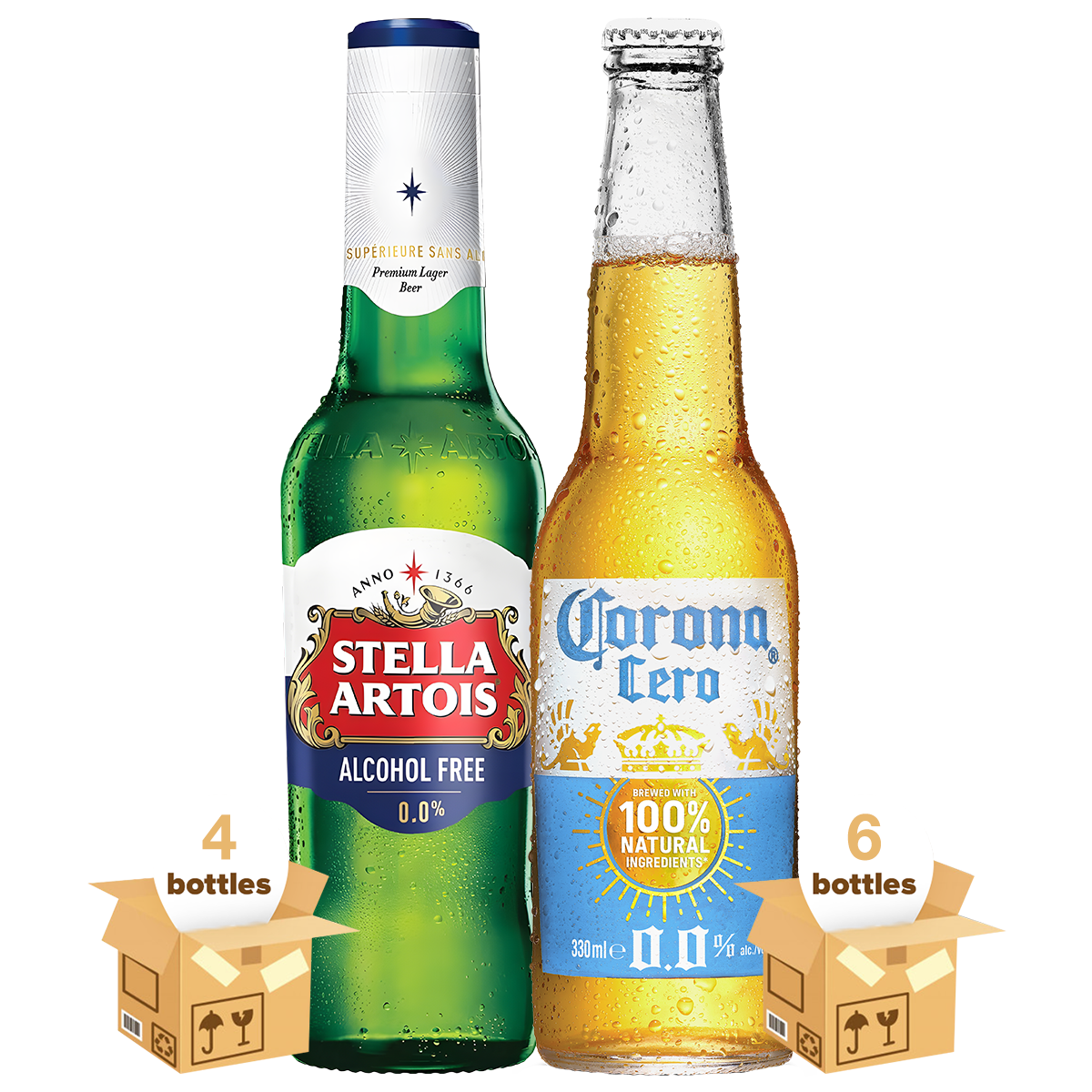 Corona Cero &amp; Stella Artois - 10 Pack (10x33cl)
