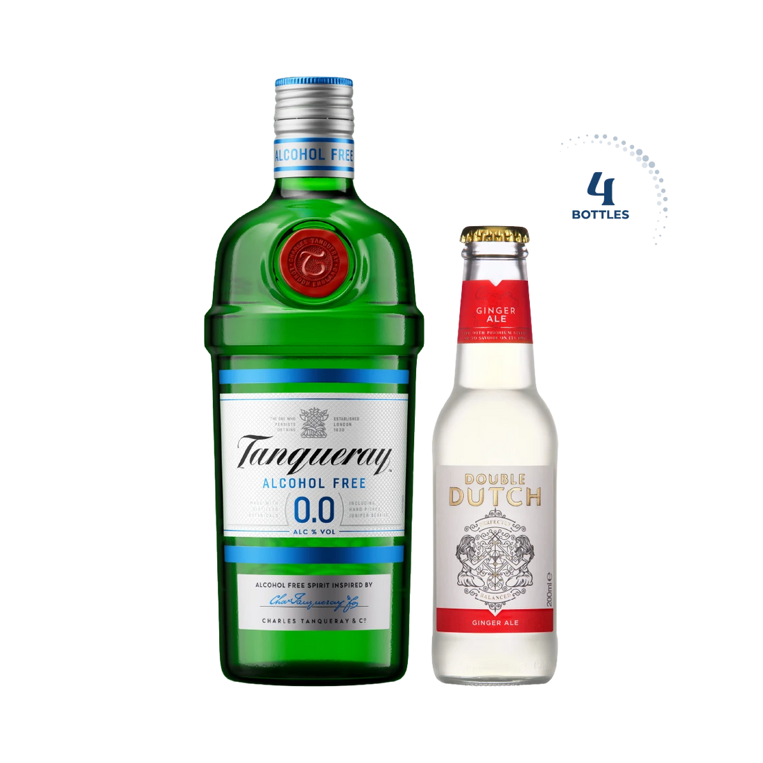 Tanqueray 0.0 &amp; Double Dutch Ginger Ale Tonic Bundle