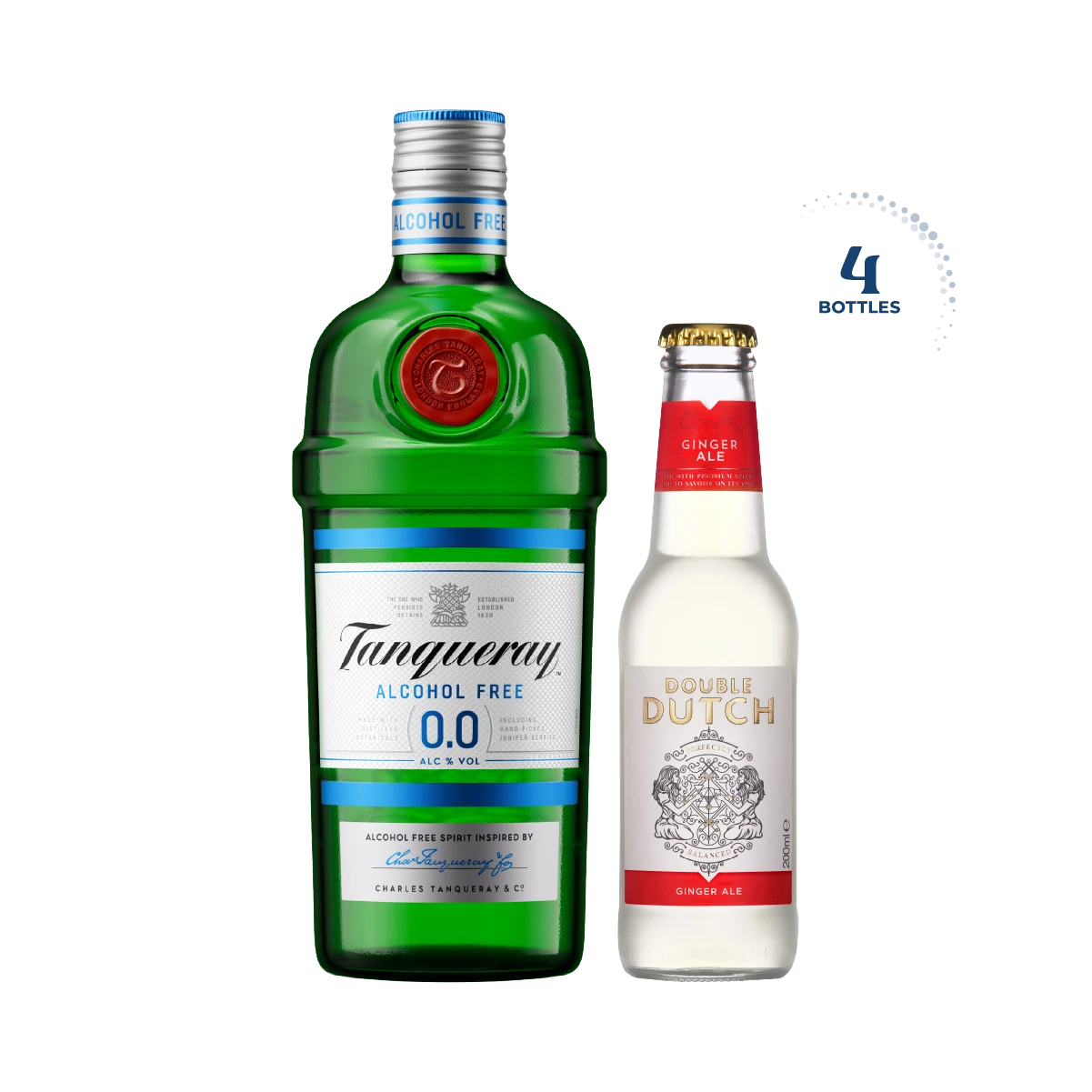 Tanqueray 0.0 &amp; Double Dutch Ginger Ale Tonic Bundle