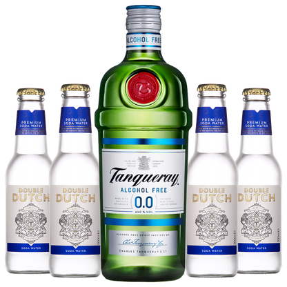 Tanqueray 0.0 &amp; Double Dutch Soda Water Tonic Bundle