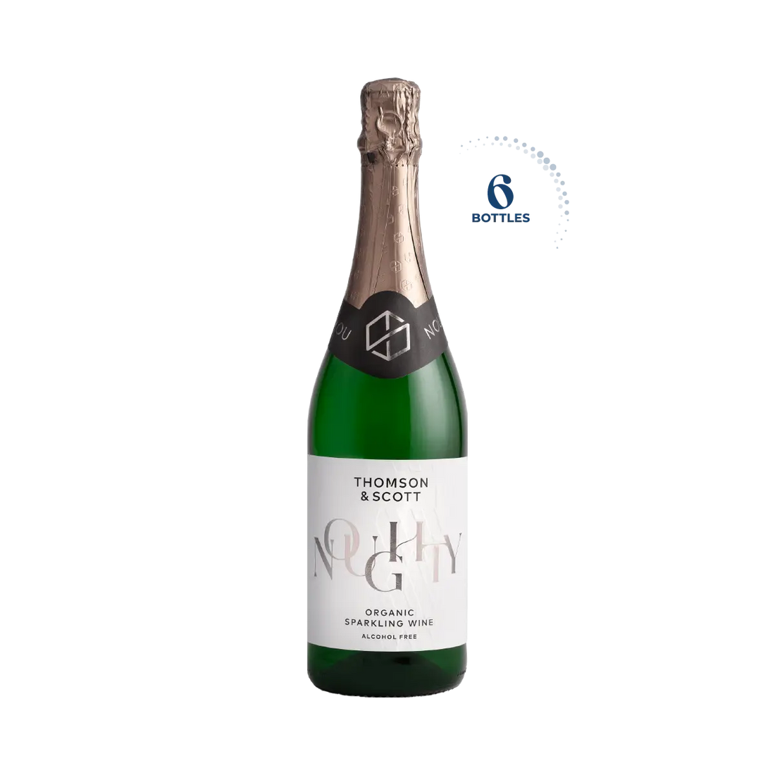 Thomson &amp; Scott Noughty Organic Non Alcoholic Sparkling Wine, Case 6x75cl
