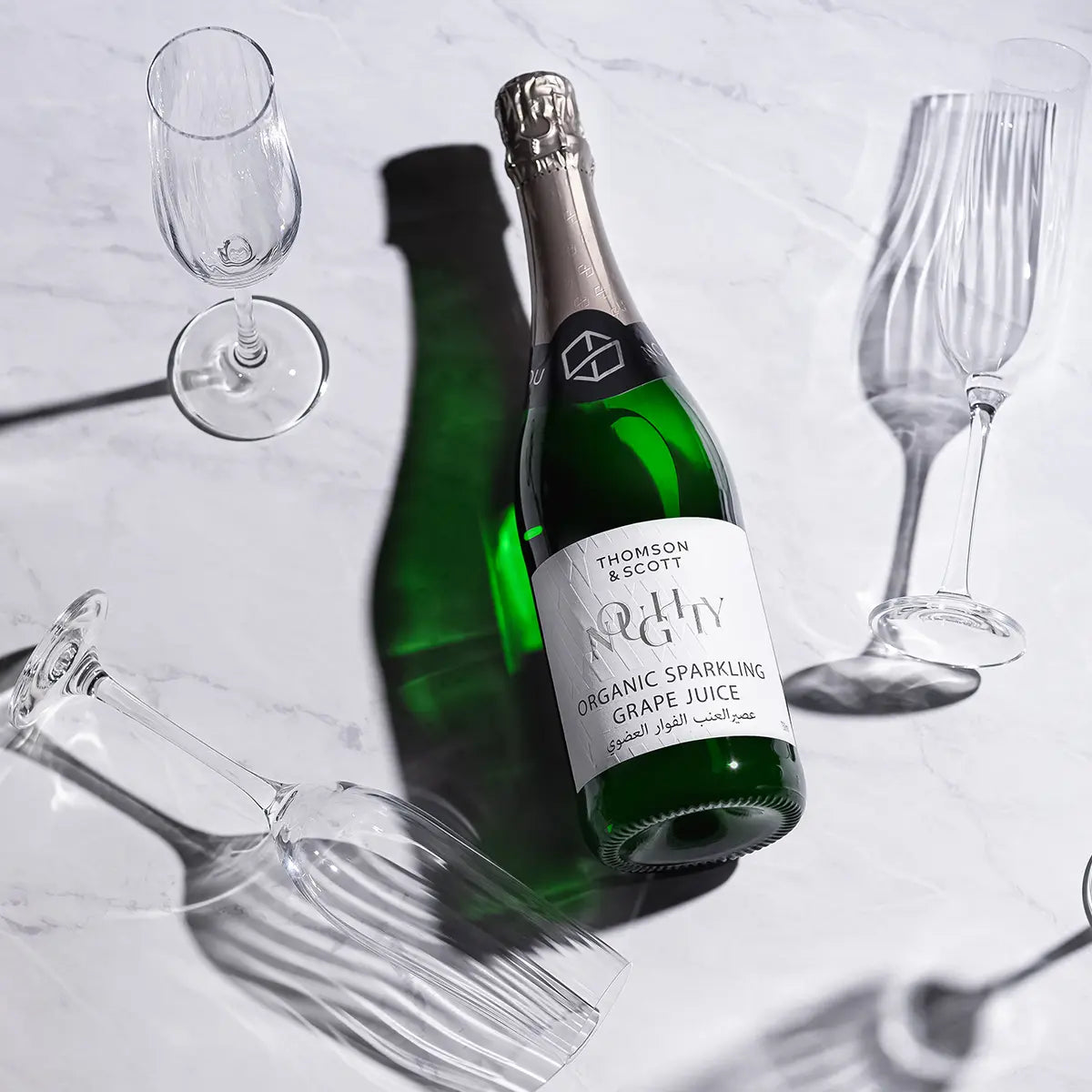 Thomson &amp; Scott Noughty Organic Non Alcoholic Sparkling Wine, Case 6x75cl