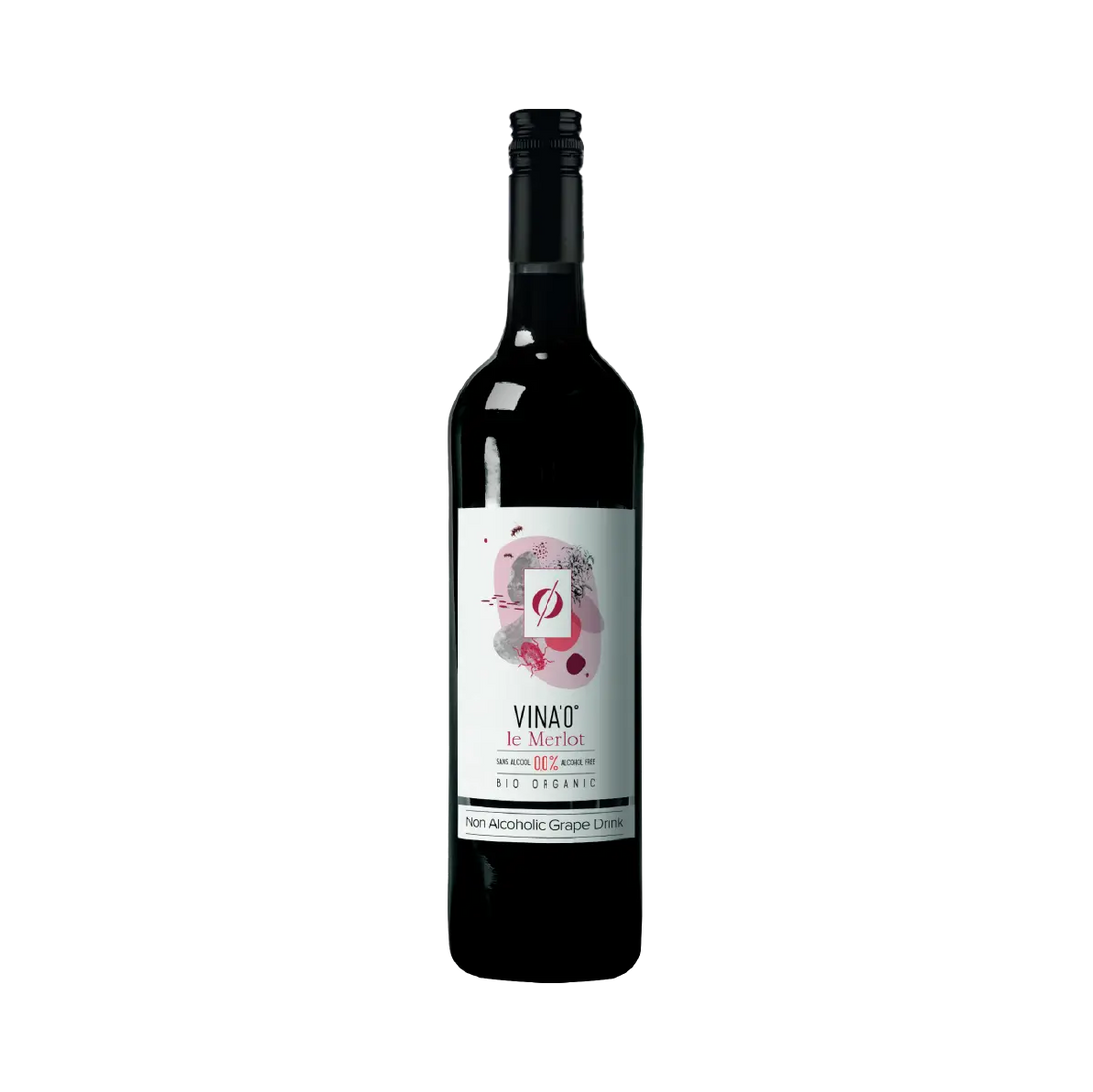 VINA’0° le Merlot Organic Non Alcoholic Wine, 75cl