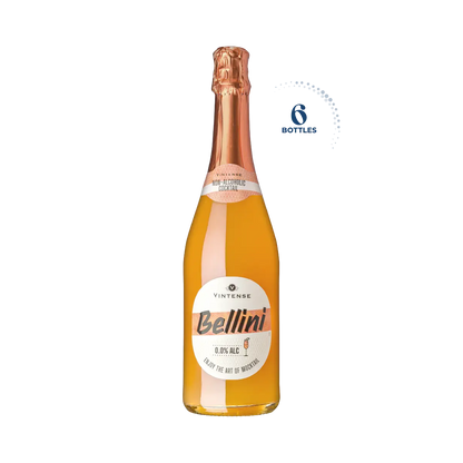 Vintense Bellini Non-Alcoholic Cocktail, Case 6x75cl