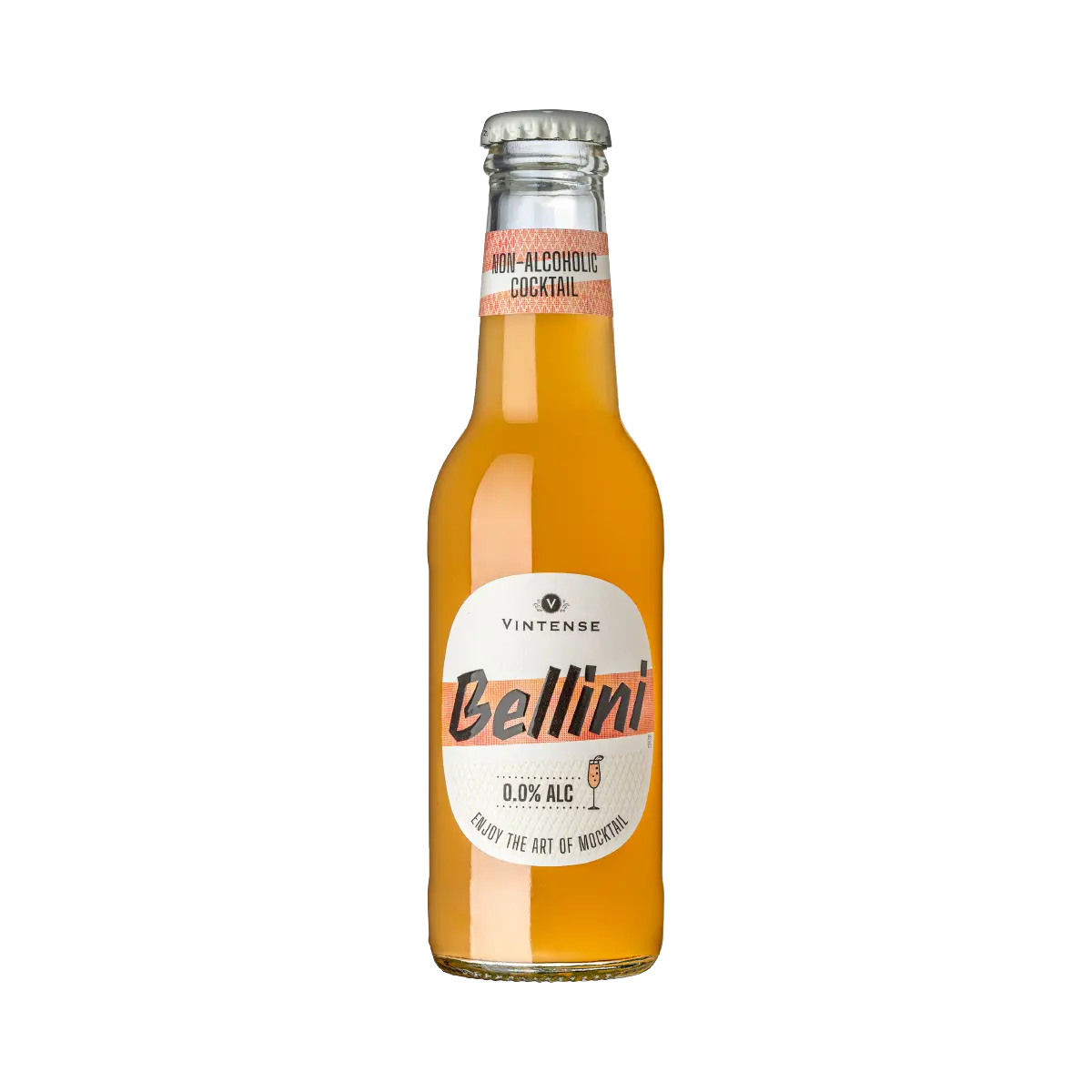 Vintense Bellini Non-Alcoholic Cocktail, 20cl