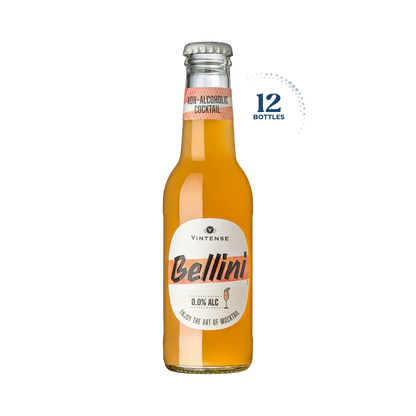 Vintense Bellini Non-Alcoholic Cocktail, Case 12x20cl