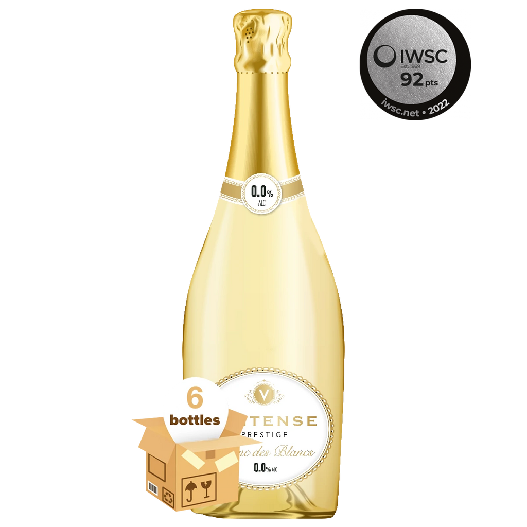 Vintense Cuvee Prestige Limited Edition, 6 Bottles Case (6x75cl) - Non-Alcoholic Sparkling Wine
