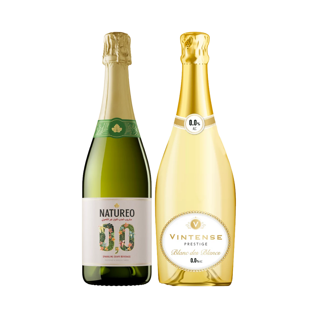 Vintense Cuvee Prestige &amp; Natureo Sparkling Muscat Grape, 2x750ml