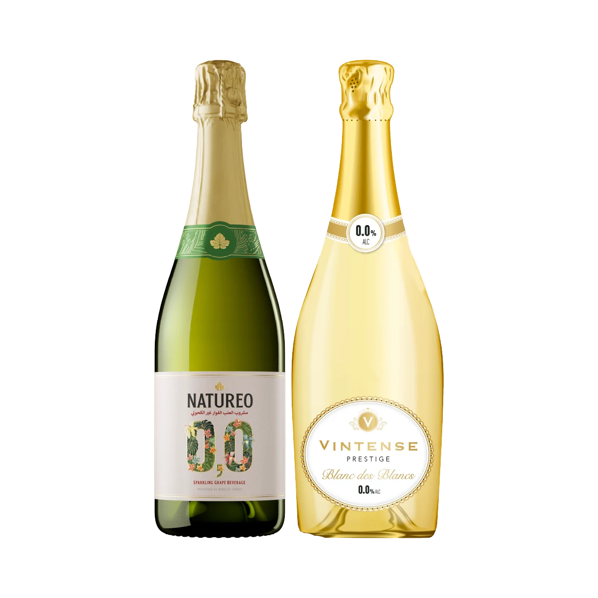 Vintense Cuvee Prestige &amp; Natureo Sparkling Muscat Grape, 2x750ml