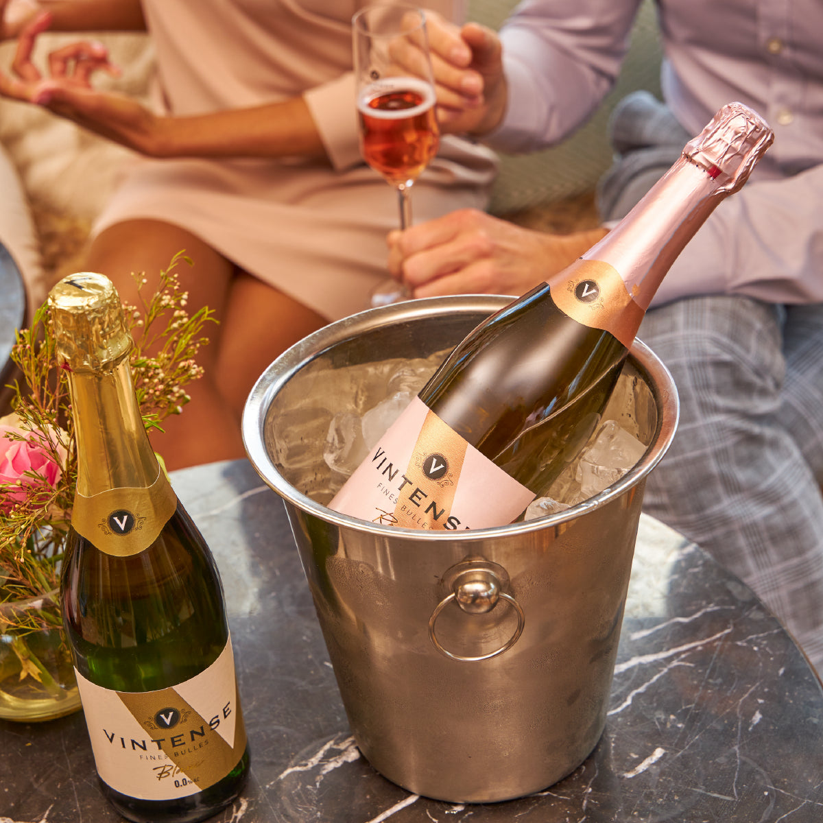 Vintense Fines Bulles Blanc Non Alcoholic Sparkling, 750ml