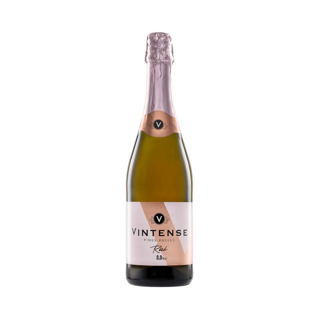 Vintense Fines Bulles Rosé Non Alcoholic Sparkling, 750ml
