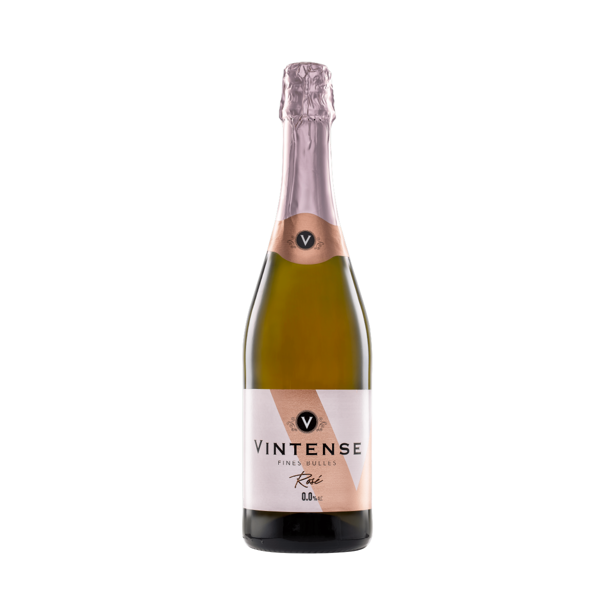 Vintense Fines Bulles Rosé Non Alcoholic Sparkling, 750ml