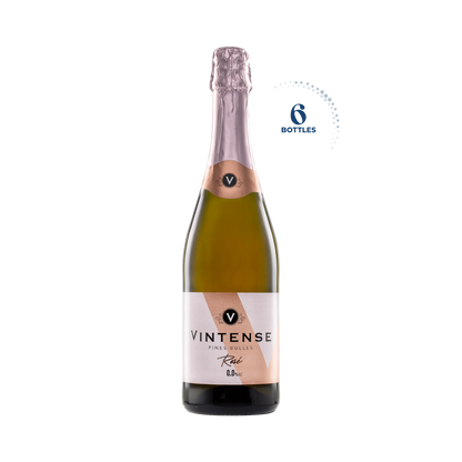 Vintense Fines Bulles Rosé Non Alcoholic Sparkling, 6x750ml