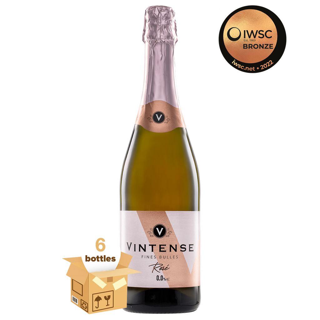 Vintense Fines Bulles Rosé Non Alcoholic Sparkling, Case 6x75cl