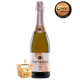 Vintense Fines Bulles Rosé Non Alcoholic Sparkling, Case 6x75cl