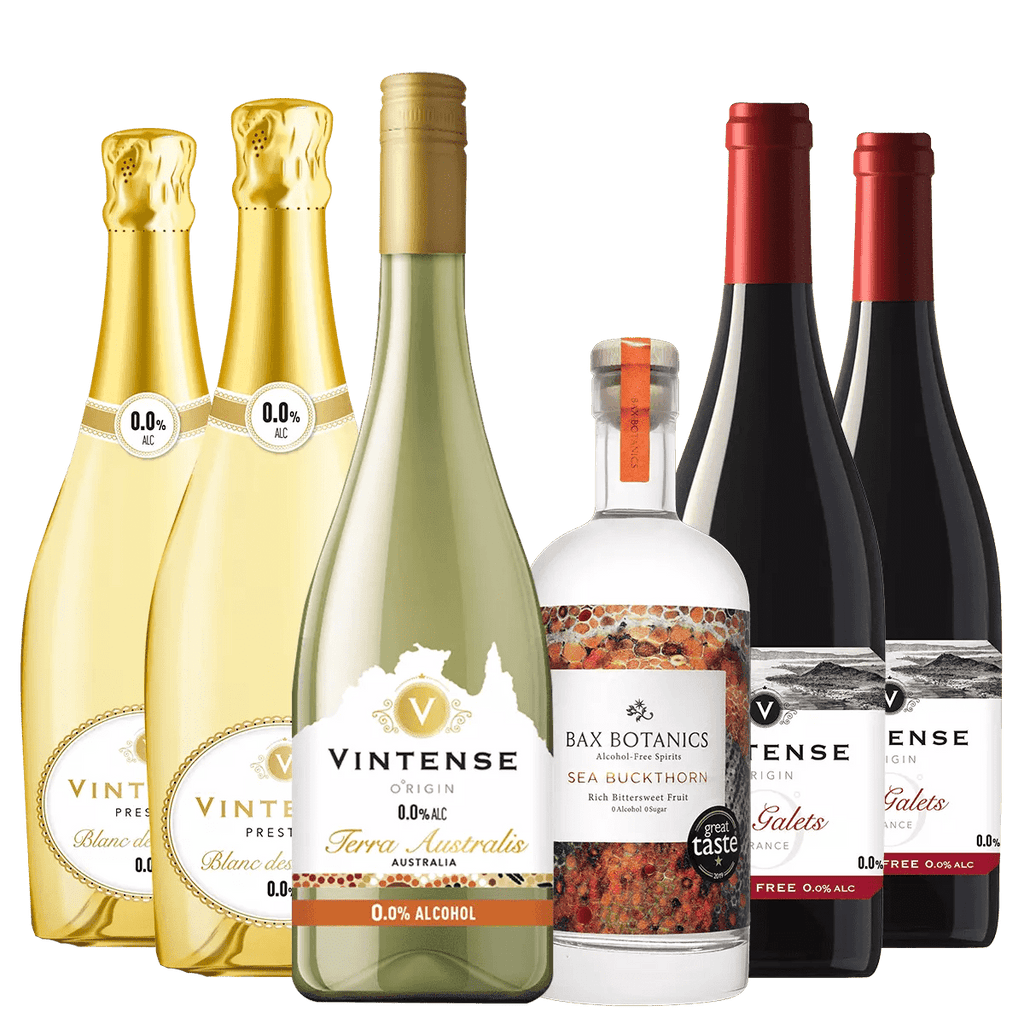 Vintense Wines and Bax Botanics Sea Buckthorn Taster Bundle, Mixed Case 6x50cl/75cl