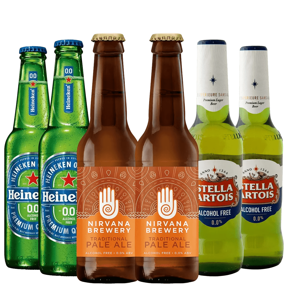 Beer Taster Bundle, Mixed Case 6x33cl, Non Alcoholic Beer