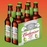 Budweiser Green Apple 0.0% Non Alcoholic Beer, Case 24x33cl