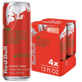 Red Bull Energy Drink, Watermelon, 250ml 4 pack