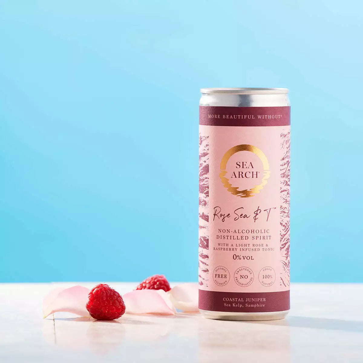 Sea Arch Rose Sea &amp; T Non Alcoholic Gin &amp; Tonic, Case 12x250ml