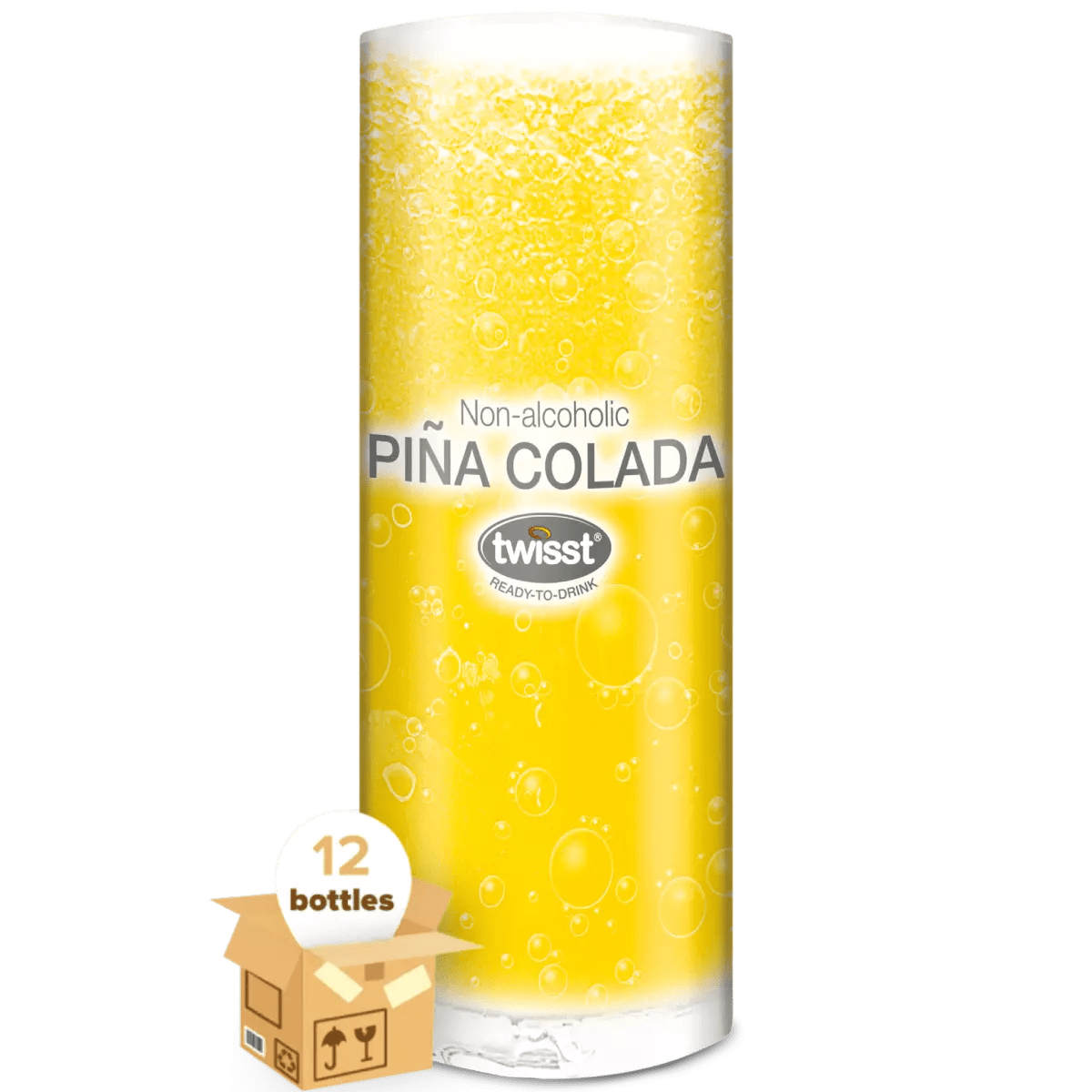 Twisst Pina Colada Non Alcoholic Cocktail, Case 12x240ml – Drink Dry