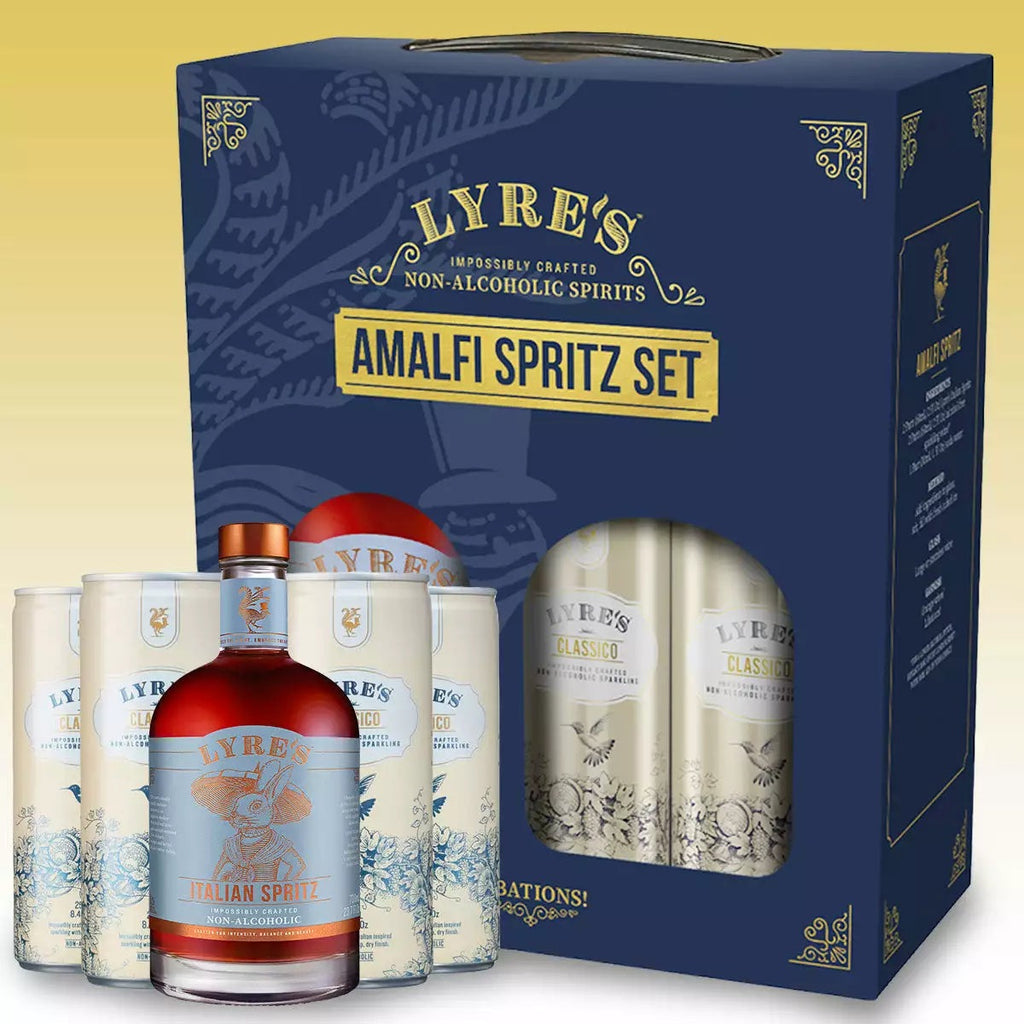 Lyre's Amalfi Non Alcoholic Spritz Set, 1x70cl/4x25cl