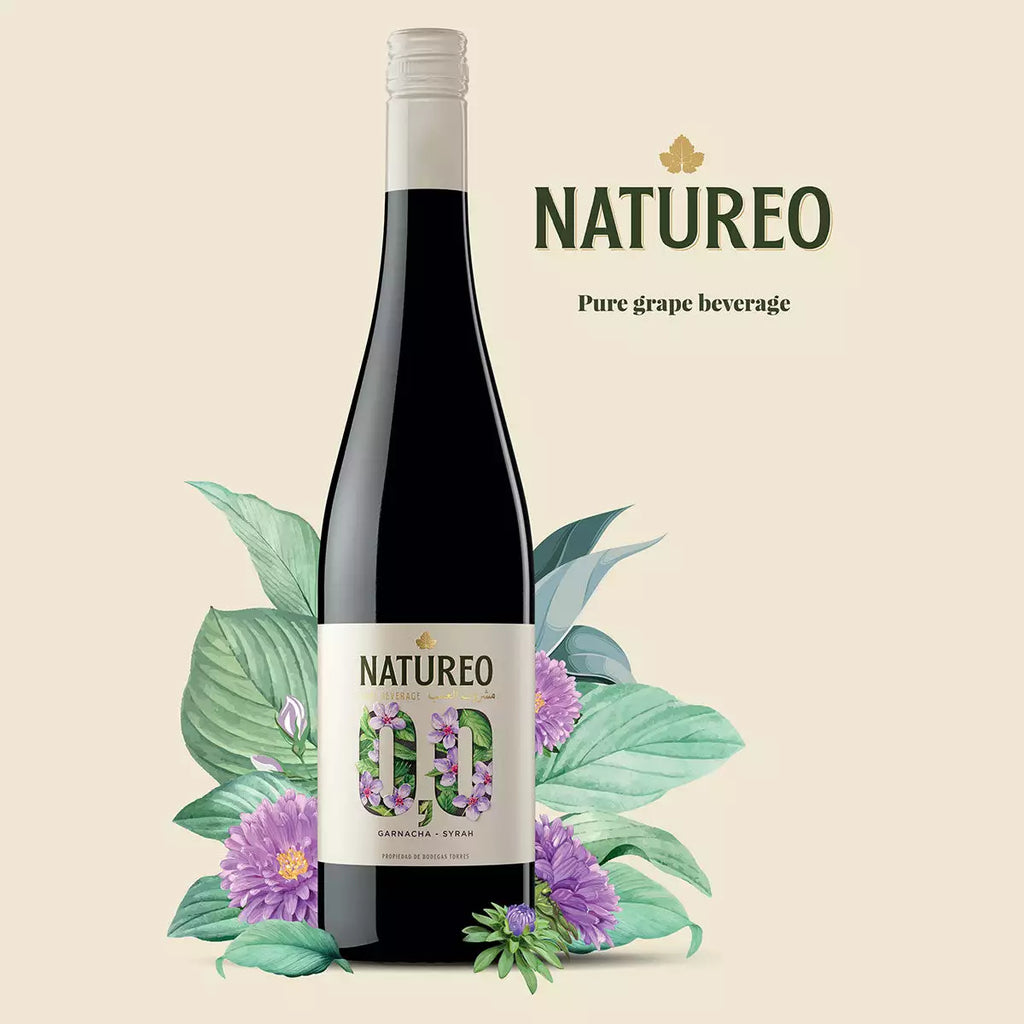 Natureo Sparkling Muscat Grape 0.0% & Natureo Garnacha Syrah Grape 0.0%, 2x75cl