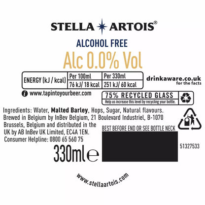 Stella Artois 0.0%, Case 24x33cl