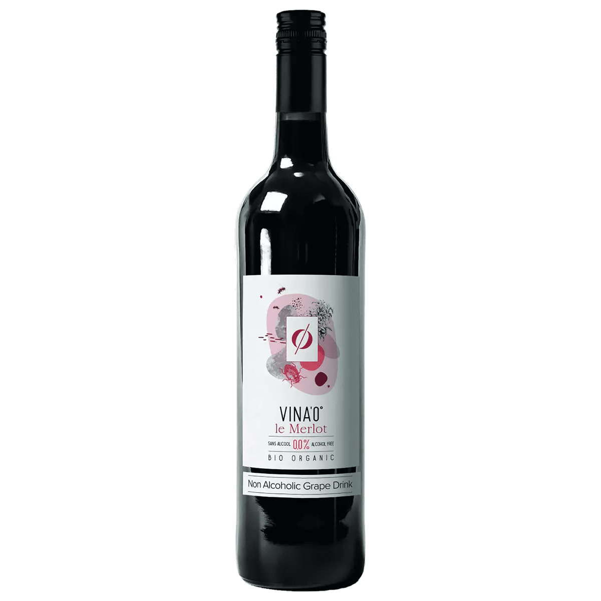 VINA’0° le Merlot Organic Non Alcoholic Wine, 75cl