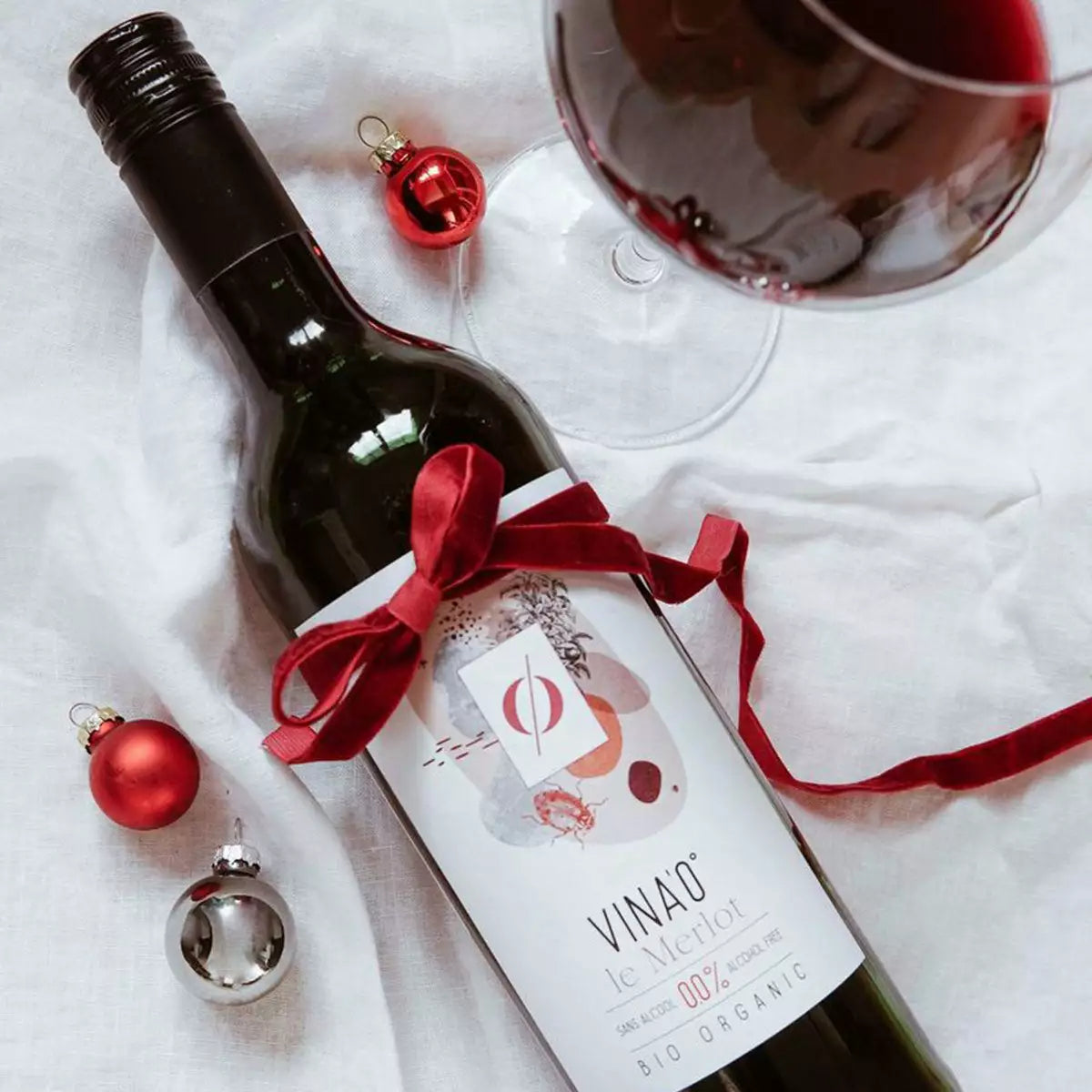 VINA’0° le Merlot Organic Non Alcoholic Wine, 75cl